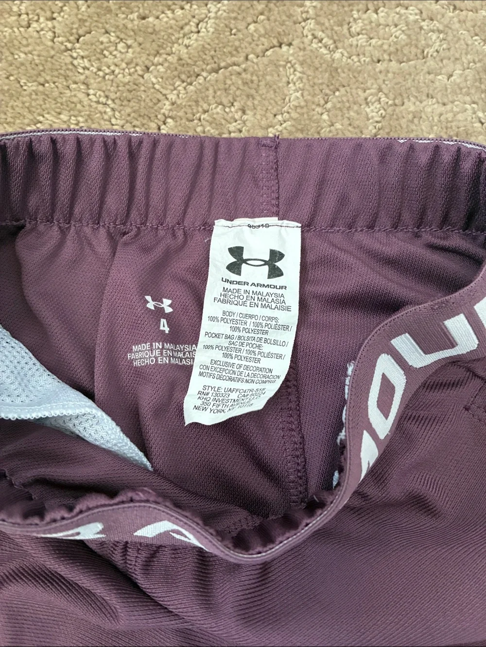 Under Armour Girls Size 4  Athletic Track Pants Joggers